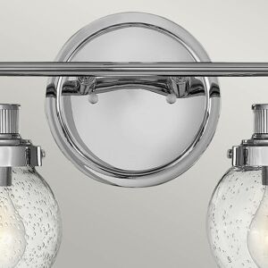 Quintiesse Koupelnové nástěnné světlo Poppy, dva zdroje chrom