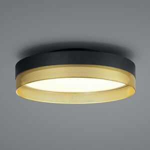 HELL LED stropní světlo Mesh ze železa, černá/zlatá