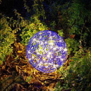 STAR TRADING LED 3D designová koule Galax Fun, Ø 30 cm, modrá