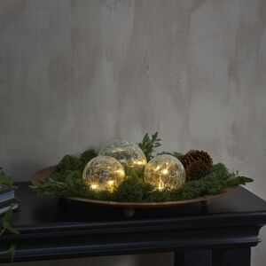 STAR TRADING LED dekorativní světlo Triss ze skla transparentní