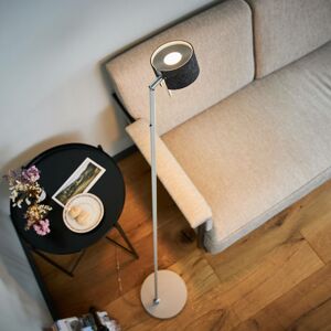 Domus LED stojací lampa CAI, stmívatelná, grafit/bílá