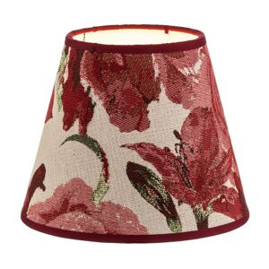 Duolla Stínidlo na lampu Sofia 15,5 cm, květiny červená