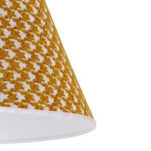 Duolla Stínidlo na lampu Sofia 21 cm, kohoutí stopa žlutá