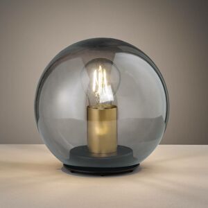FISCHER & HONSEL Stolní lampa Dini s kulatým stínidlem ze skla 20cm