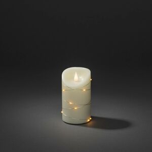 Konstsmide Christmas LED svíčka krémová barva světla jantar výška 13cm
