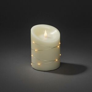 Konstsmide Christmas LED svíčka krémová barva světla jantar výška 14cm