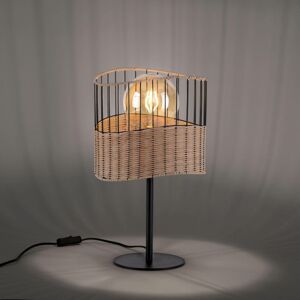 Leuchten Direkt Stolní lampa Reed ze dřeva a kovu