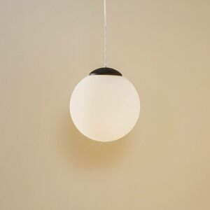 Euluna Závěsné světlo Ball, opálové sklo/chrom, Ø 30 cm