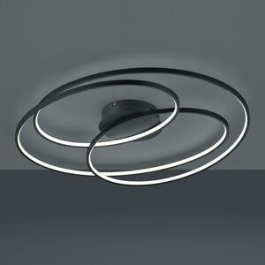 Trio Lighting LED stropní světlo Gale, 80 cm, černá matná
