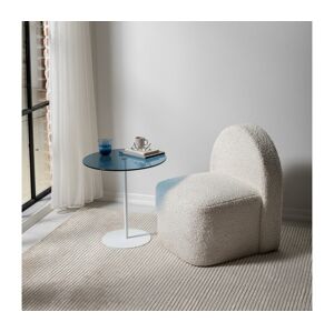Odkládací stolek CHILL 50x50 cm bílá/modrá