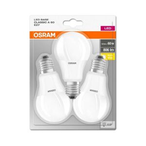 Osram SADA 3x LED Žárovka BASE E27/8,5W/230V 2700K - Osram